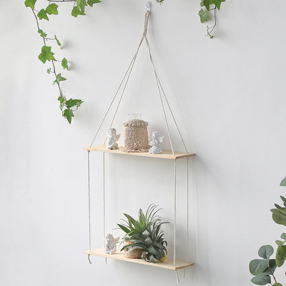 Bedroom Macrame Shelf Wall Hanging Floating