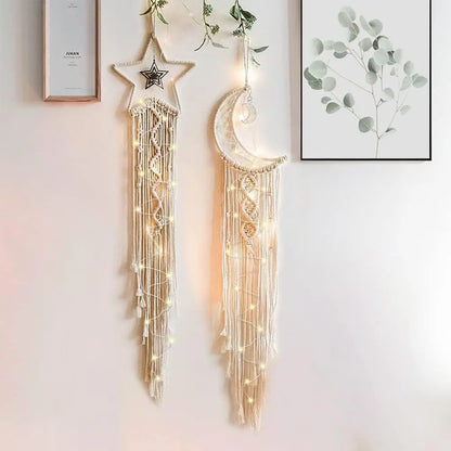 Asteroids Macrame Dream Catcher Wall Hanging