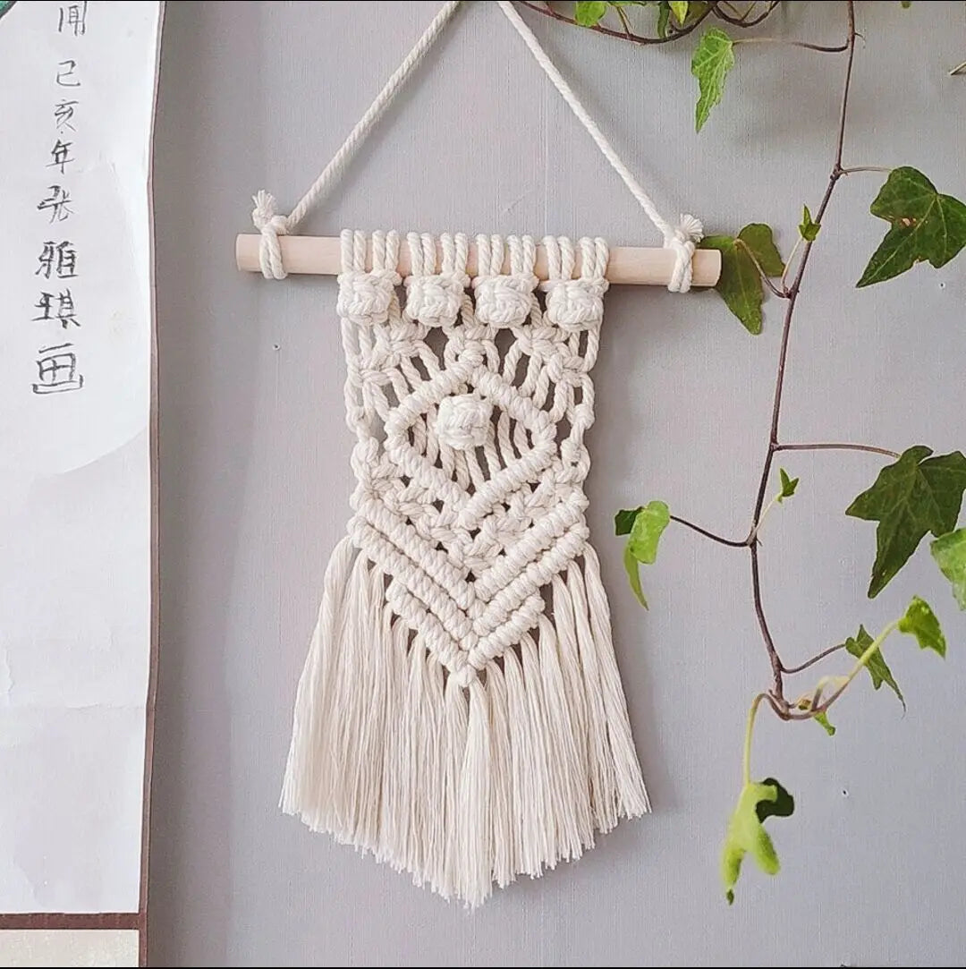 Mini Macrame Wall Hanging Tapestry Ornament