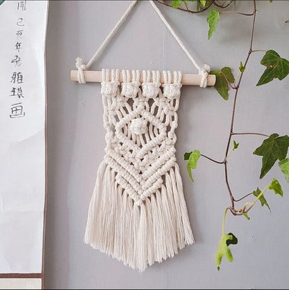 Mini Macrame Wall Hanging Tapestry Ornament