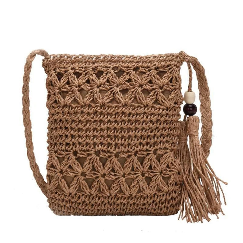 Shoulder Messenger Macrame Bag