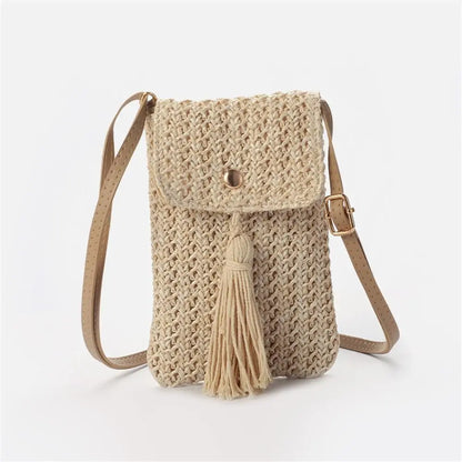 Grass Braided Macrame Bag