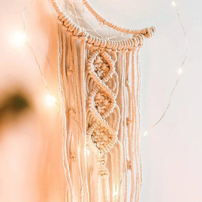Asteroids Macrame Dream Catcher Wall Hanging