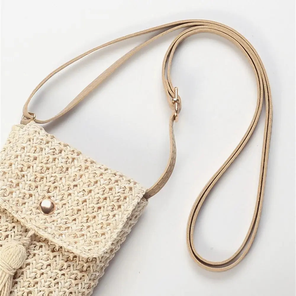 Grass Braided Macrame Bag
