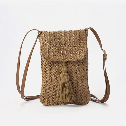 Grass Braided Macrame Bag