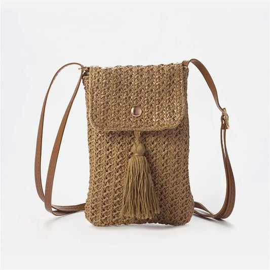 Grass Braided Macrame Bag