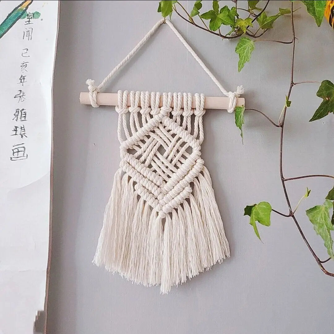 Mini Macrame Wall Hanging Tapestry Ornament