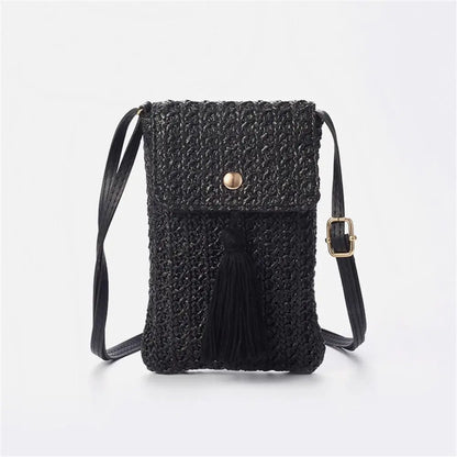 Grass Braided Macrame Bag
