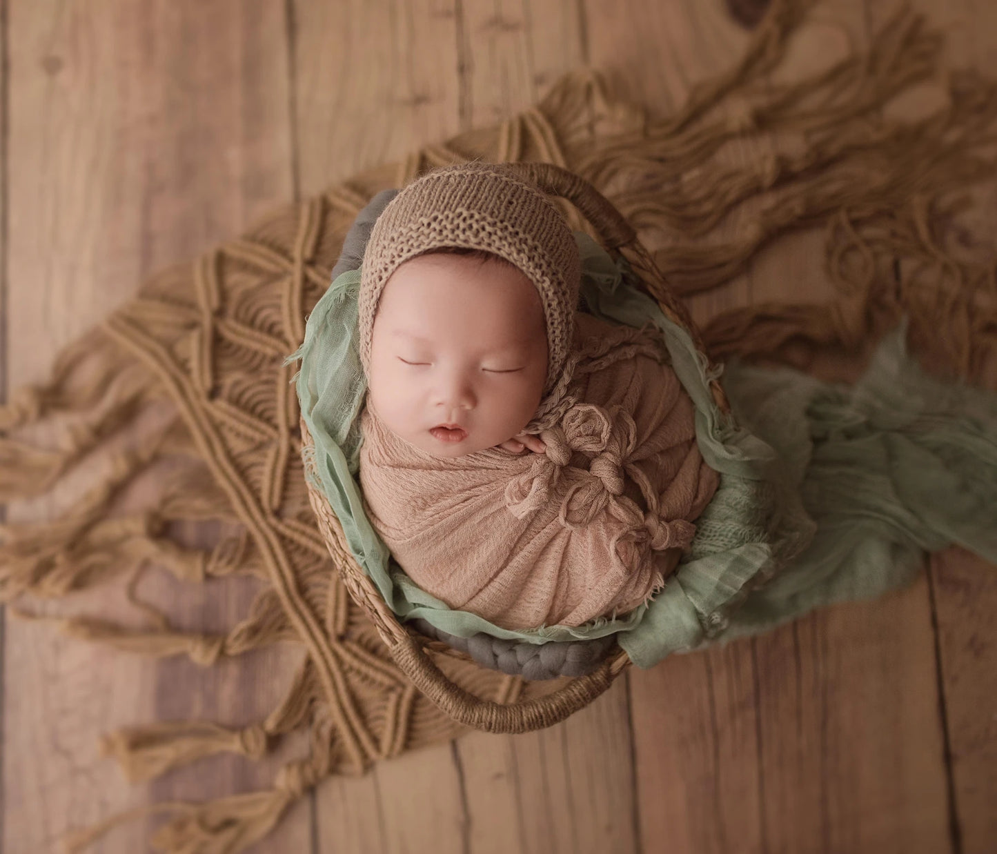Macrame Jute Blanket Newborn 56*36cm