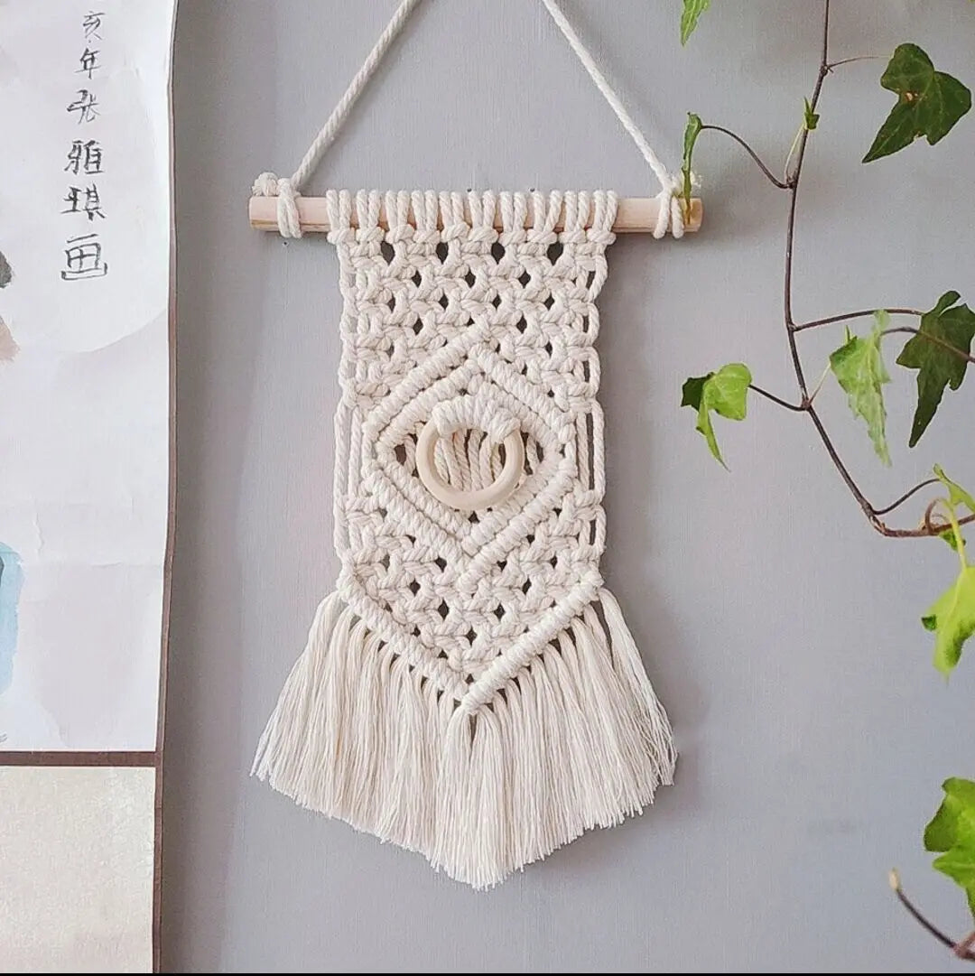 Mini Macrame Wall Hanging Tapestry Ornament