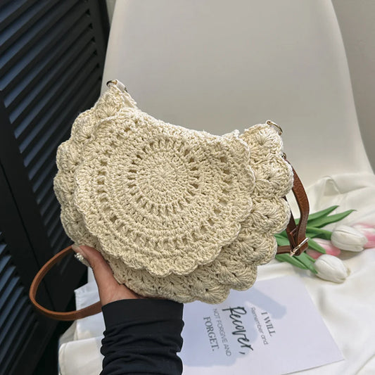 Hollow Knit Macrame Bag
