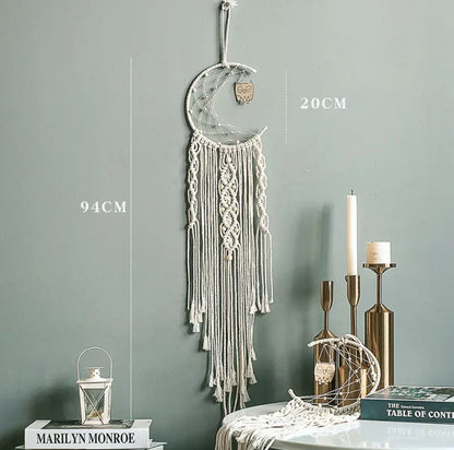 Asteroids Macrame Dream Catcher Wall Hanging