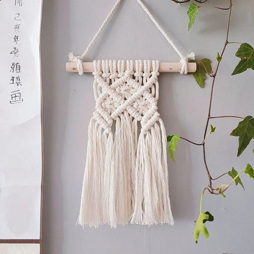 Mini Macrame Wall Hanging Tapestry Ornament