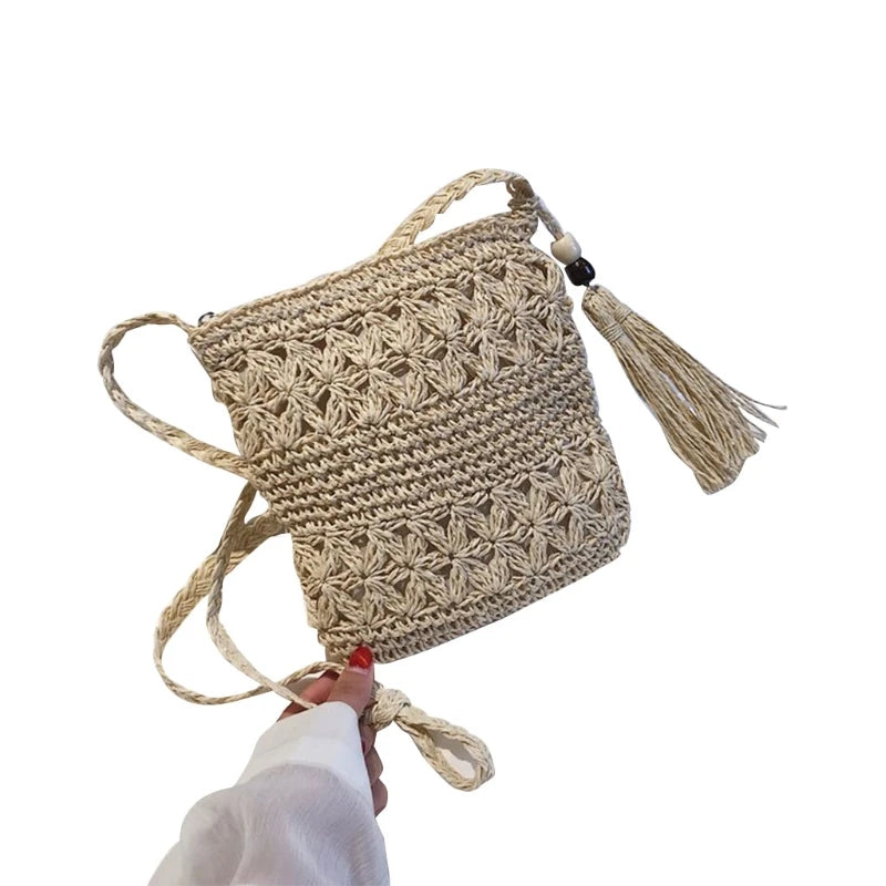 Shoulder Messenger Macrame Bag