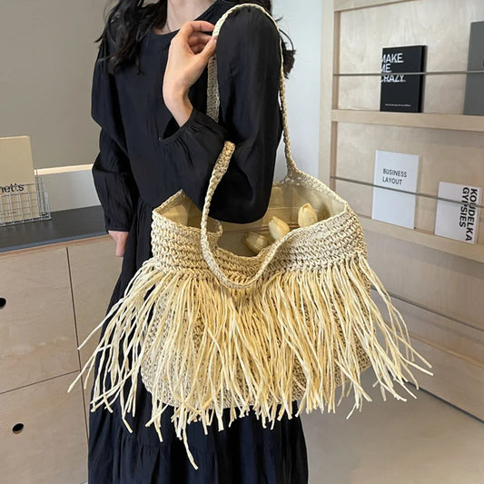 Large Capacity Macrame Bag